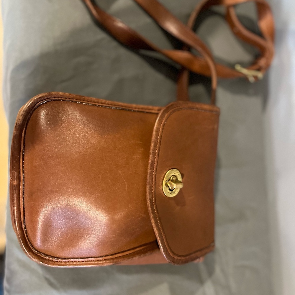 Coach Tan Leather Crossbody Bag - Picture 2 of 3